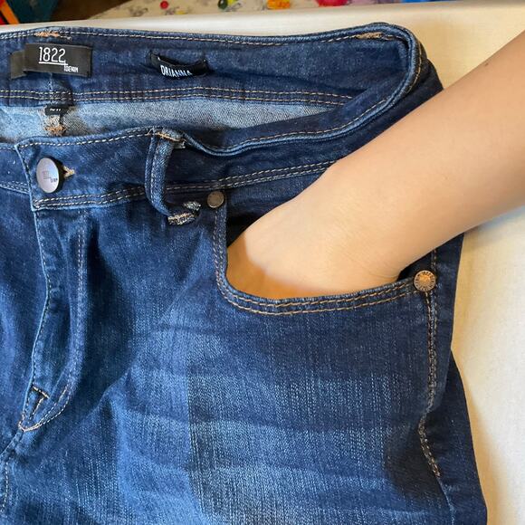 1822 Denim Women Skinny Jeans size 16W Blue Drianna Mid Rise Stretch Boot Cut - Picture 8 of 11